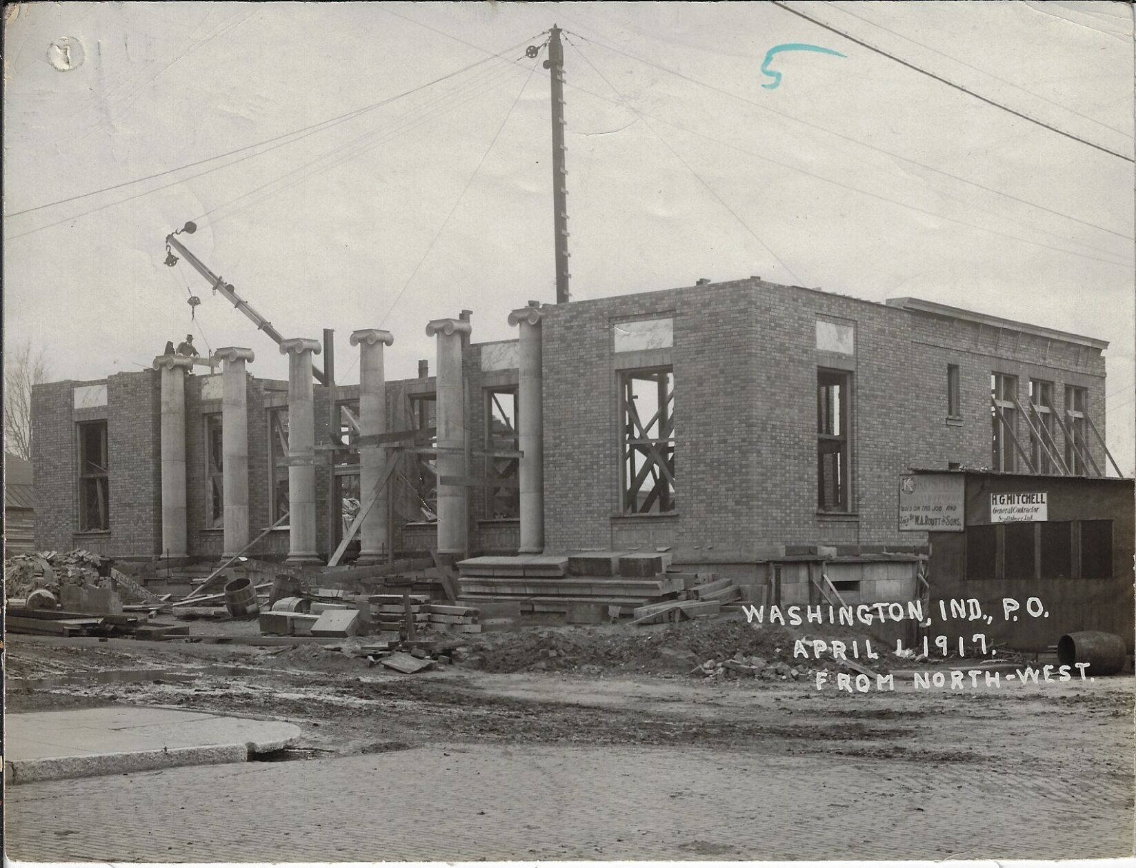 Looking Back: Washington's post office under construction